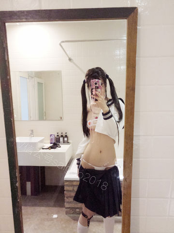 双马尾少女赛高酱-2019七夕特典：黑长直色气loli水手服写真